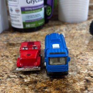 Blue and Red Toy Rescue Vehicles - Kids Toys